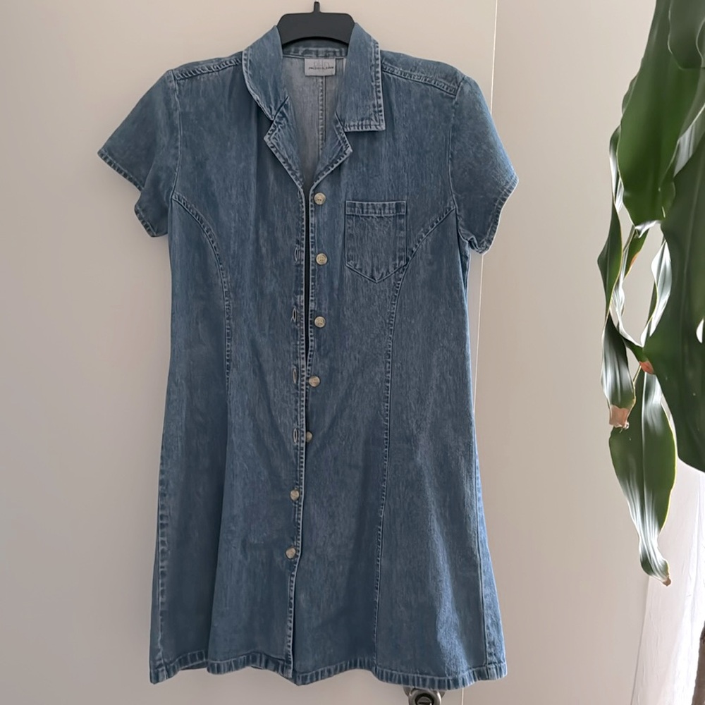 Denim Button Up Dress